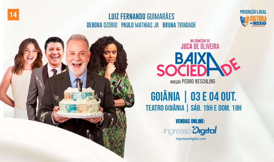 Comédia Baixa Sociedade chega a Goiás com Luiz Fernando Guimarães