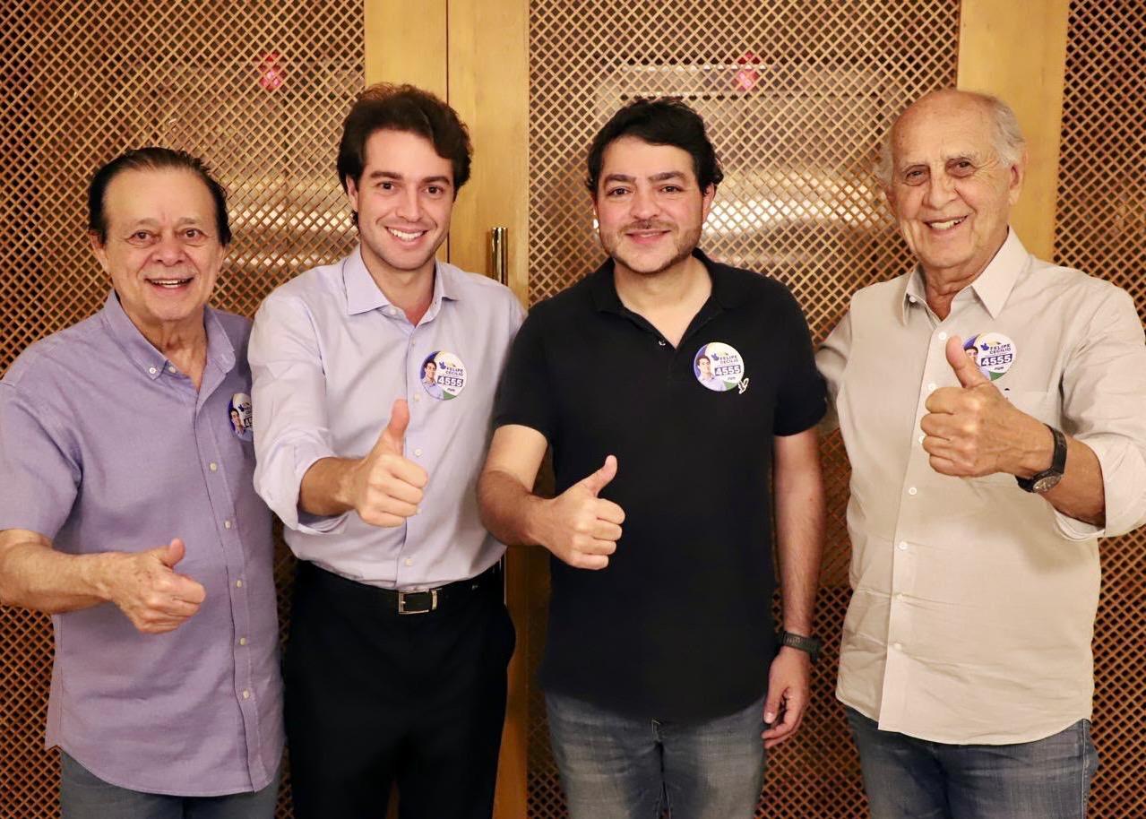 Apoios de Jovair, Henrique Arantes e Léo José reforçam campanha de Felipe Cecílio