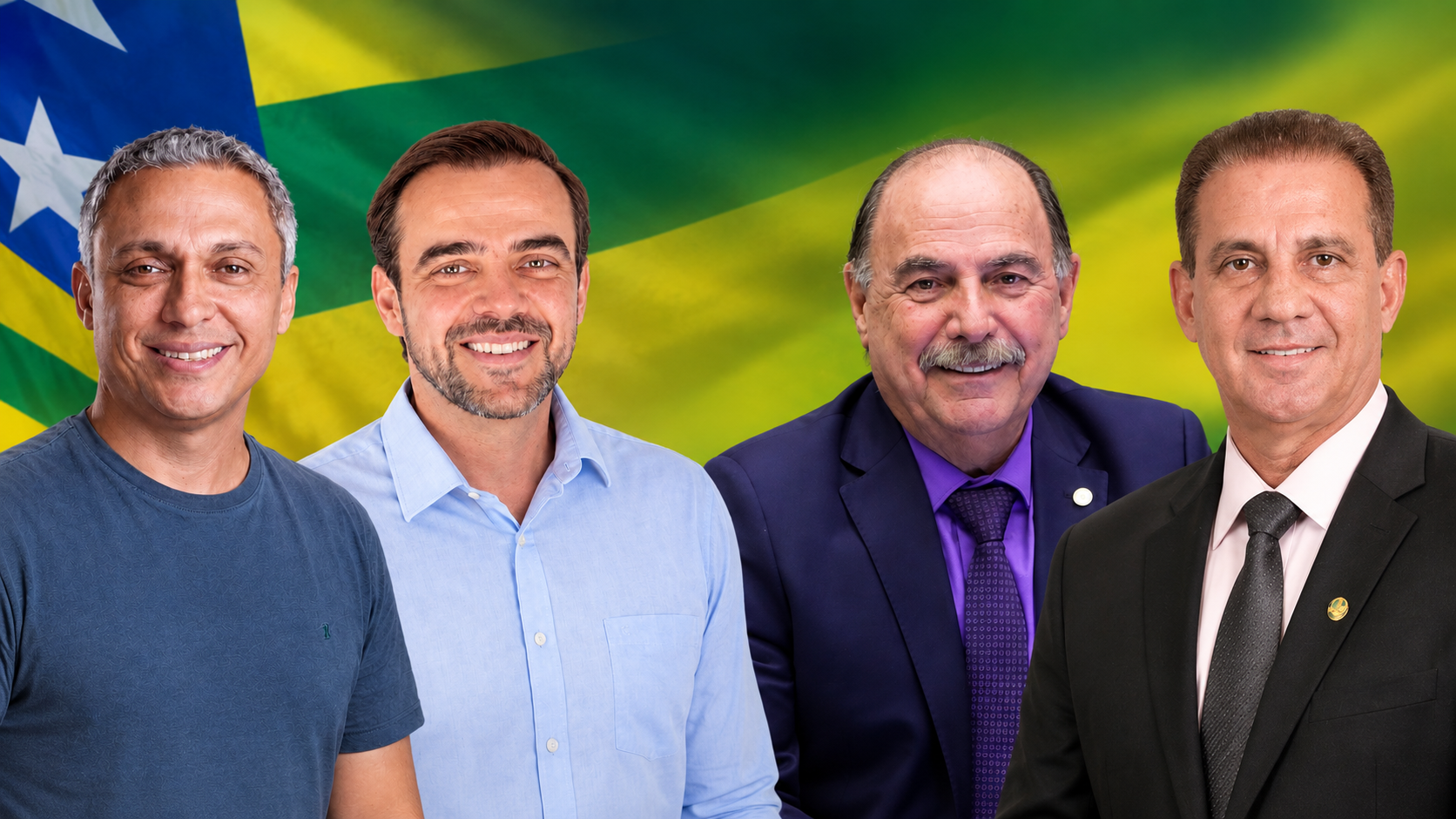 As duplas do momento na briga pelo Senado em Goiás: Gayer & Mendanha X Zaca & Vanderlan