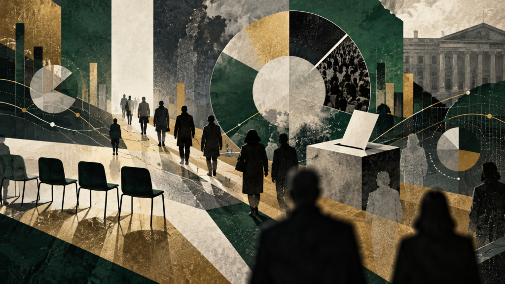 Colagem Abstrata da Participacao Democratica | PortalGO