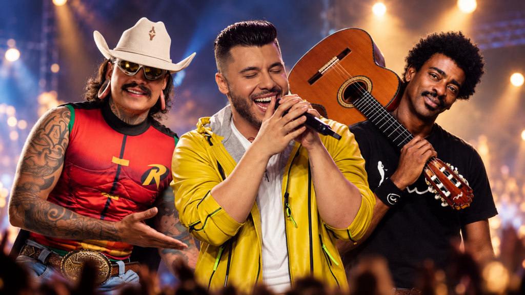 Trio Musical em Noite de Festival | PortalGO
