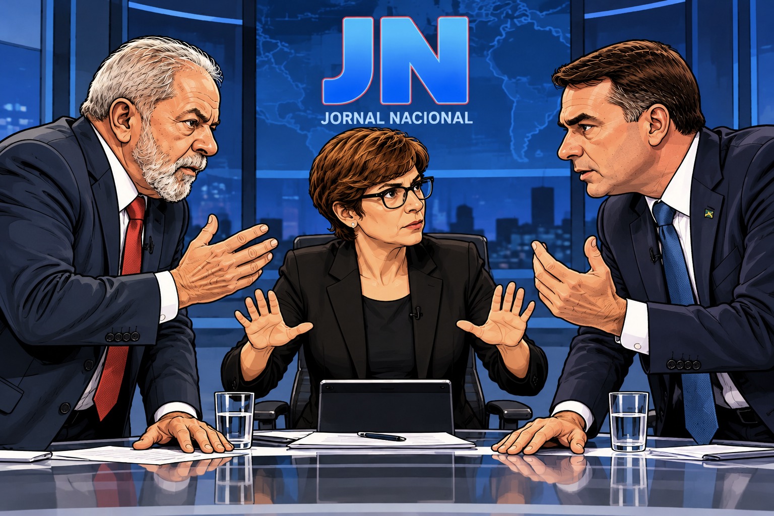 Lula e Flávio na Globo: entre respostas, promessas e omissões 