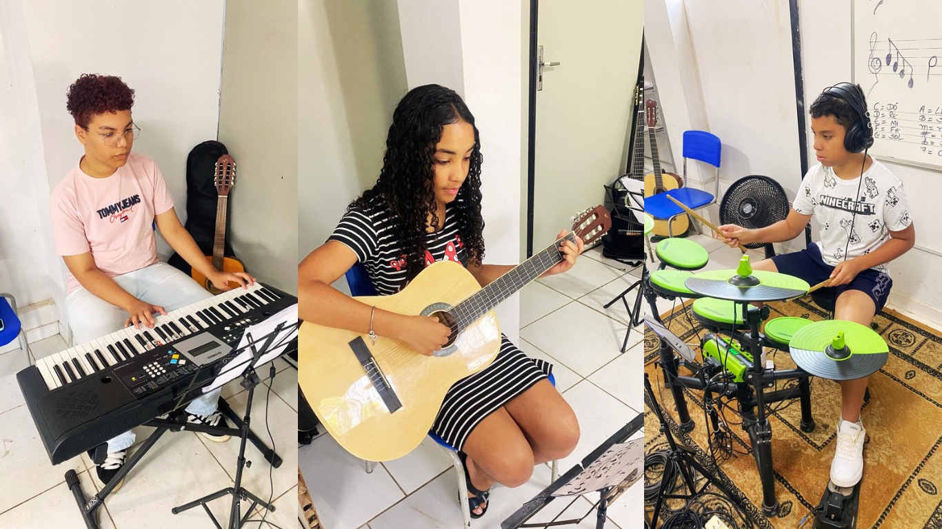 Mais de 300 alunos participam de aulas gratuitas de música em Bela Vista de Goiás