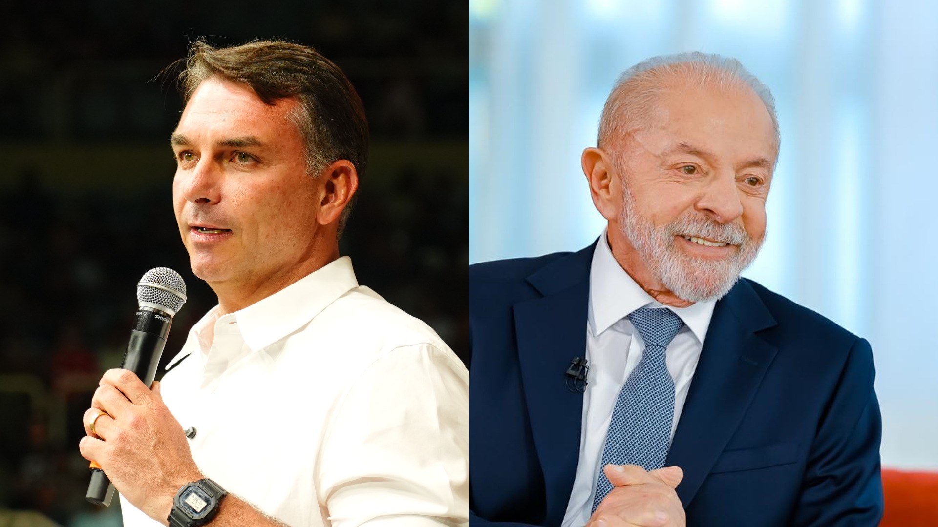 Flávio tem 52% dos votos válidos contra 48% de Lula, aponta pesquisa Real Time Big Data